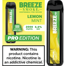 Breeze Pro 2000 Puffs - Breeze vape cost Lemon Mint FRP2L23