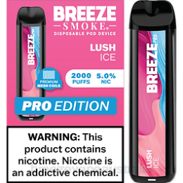 Breeze Pro 2000 Puffs - Breeze vape flavors Lush Ice FRP2L22