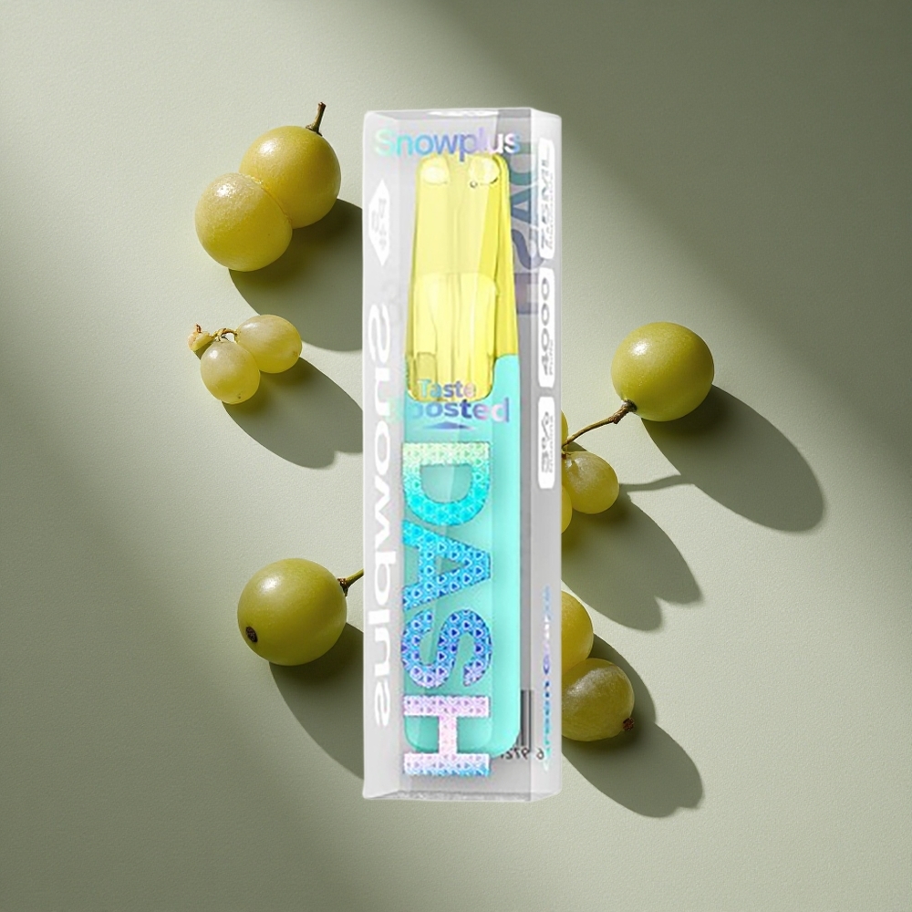 Snowplus Dash 4000 Puffs Disposable Device Green Grape Ceramic Atomizer 7.5ml Australia wholesale