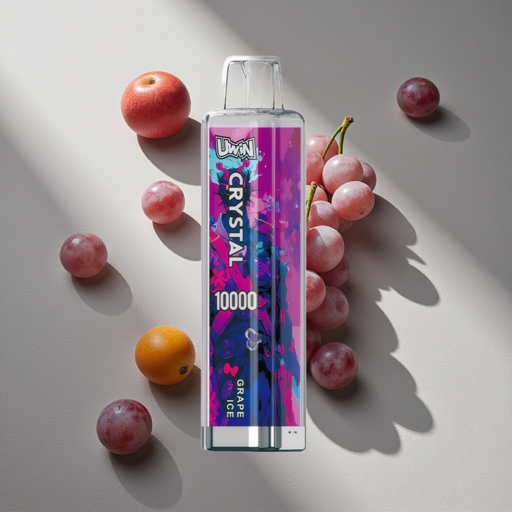 UWIN Crystal 10000 Puffs Grape Ice RGB Lights Type-C Fast Charging Australia wholesale