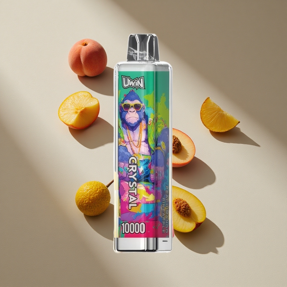 UWIN Crystal 10000 Puffs Peach Mango Pineapple RGB Lights Australia wholesale
