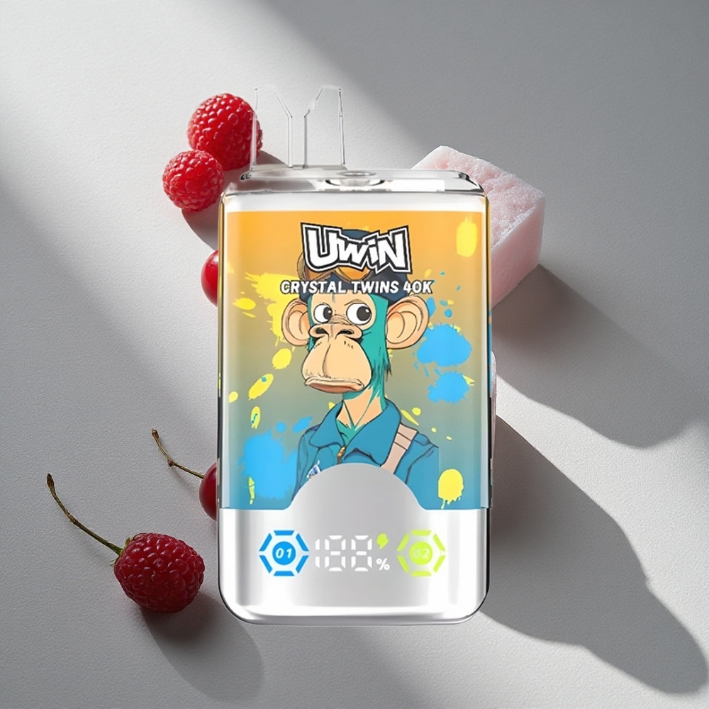UWIN Crystal Twins 40000 Puffs Blueberry Raspberry Cherry Ice 32ml 850mAh Australia wholesale