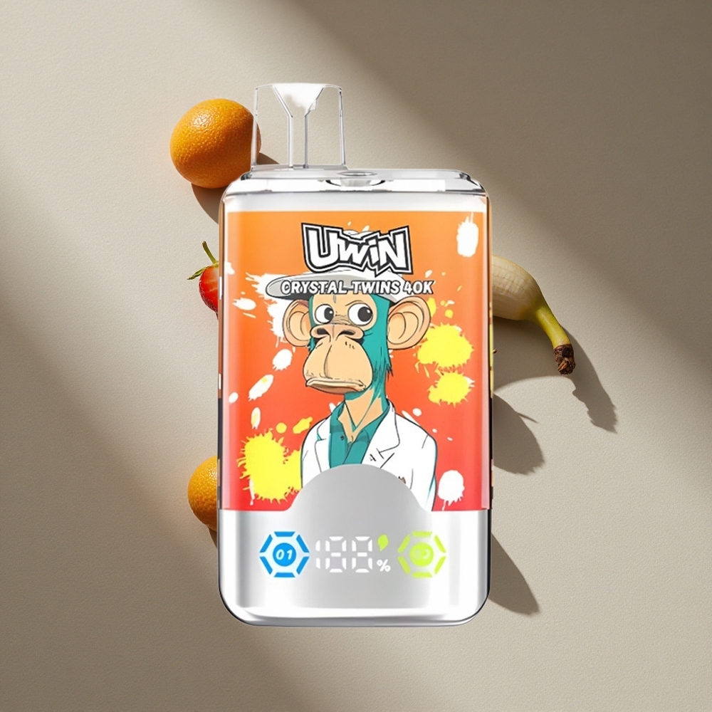 UWIN Crystal Twins 40000 Puffs Strawberry Banana Love 32ml 850mAh Australia wholesale
