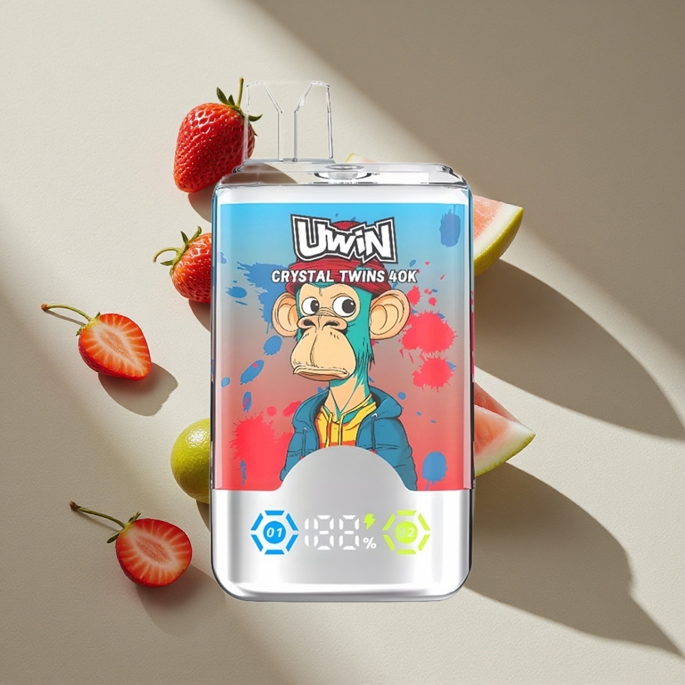 UWIN Crystal Twins 40000 Puffs Strawberry Watermelon Lemon Lime Mesh Coil 0.6 Ohm Australia wholesale