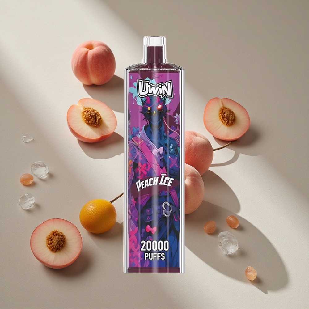 Uwin Shisha Hookah Crystal 20000 Puffs Peach Ice 22ml Australia wholesale