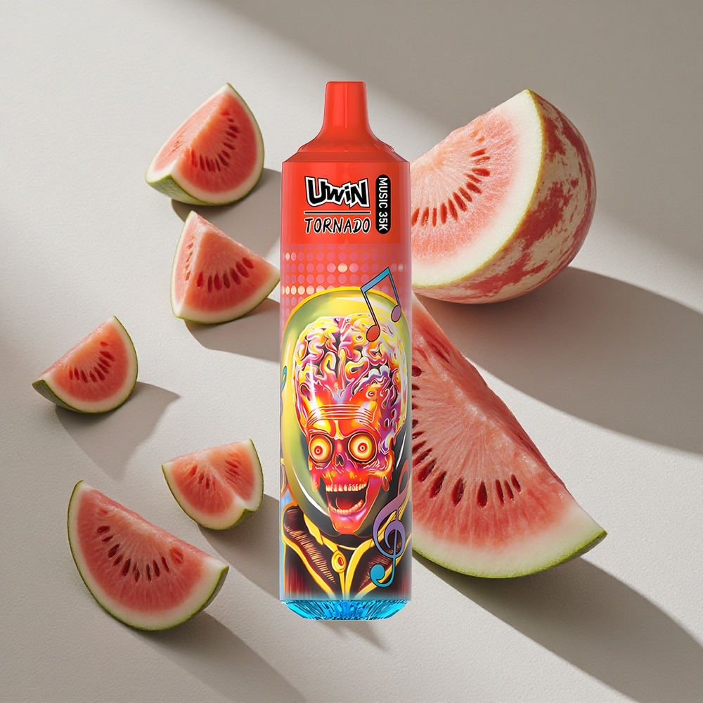 Uwin Tornado 35K Music Disposable Vape 600mAh Type-C Watermelon Ice Australia wholesale