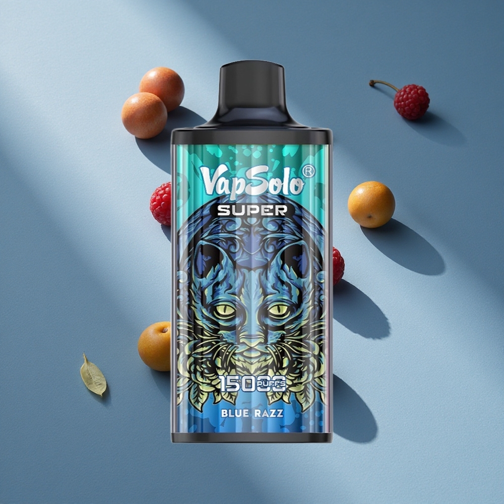 Vapsolo Super 15000 Puffs Blue Razz 40ml 850mah Australia wholesale