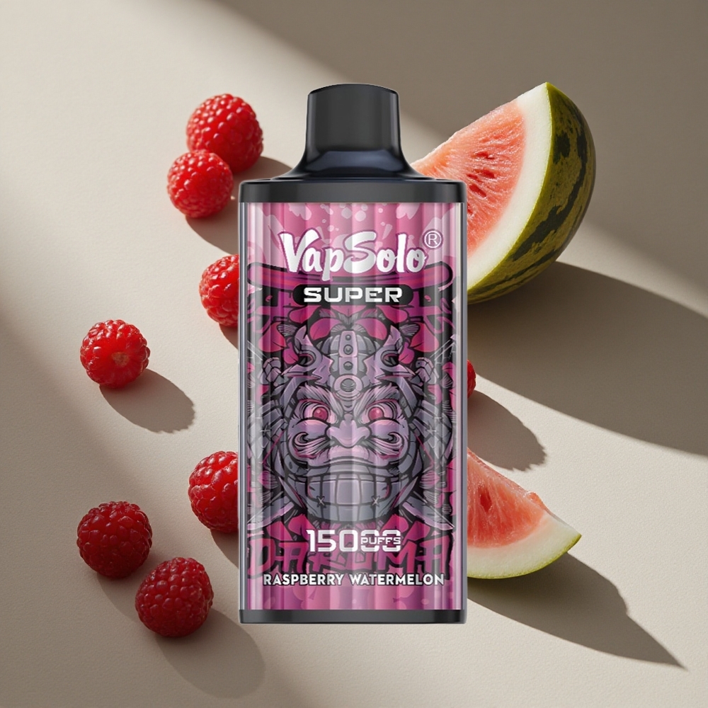 Vapsolo Super 15000 Puffs Raspberry Watermelon 40ml 850mah Australia Wholesale
