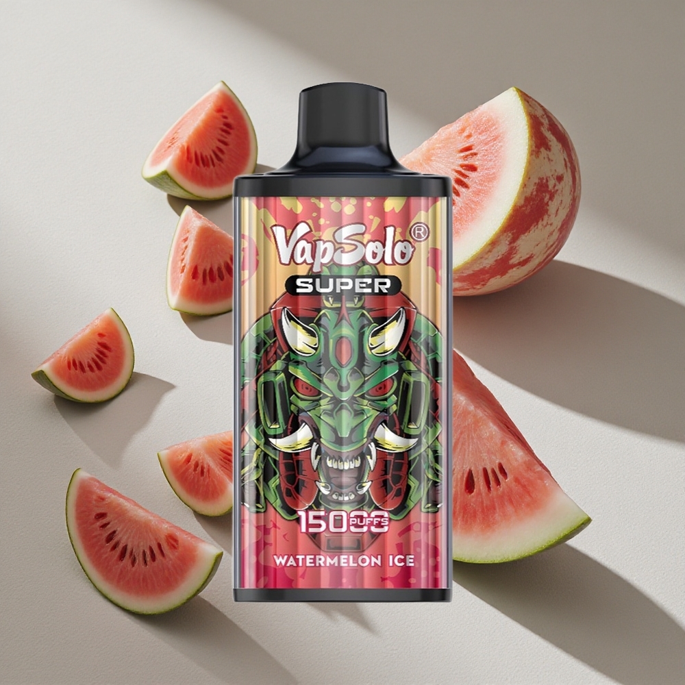 Vapsolo Super 15000 Puffs Watermelon Ice 40ml E-Liquid 850mah Mesh Coil Australia Wholesale