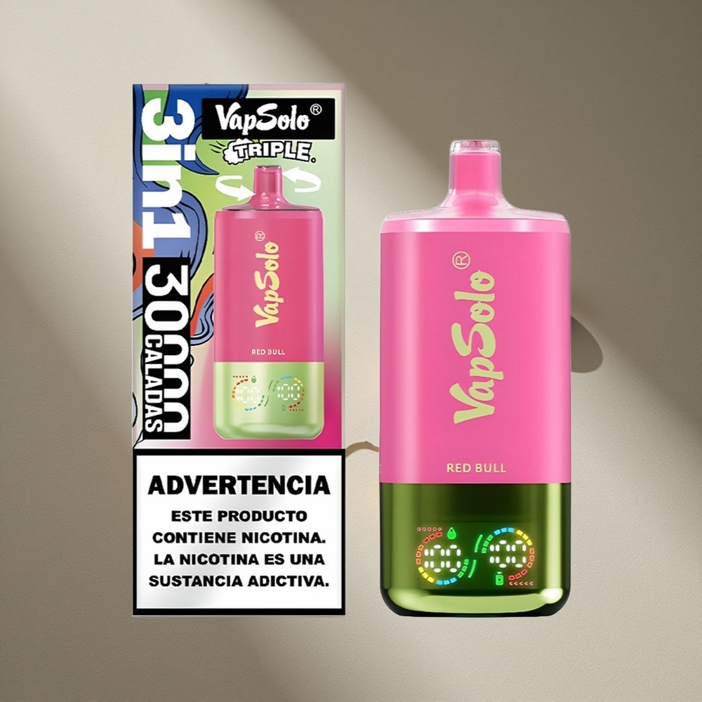 VapSolo Triple 30000 Puffs 40ml Red Bull Australia wholesale