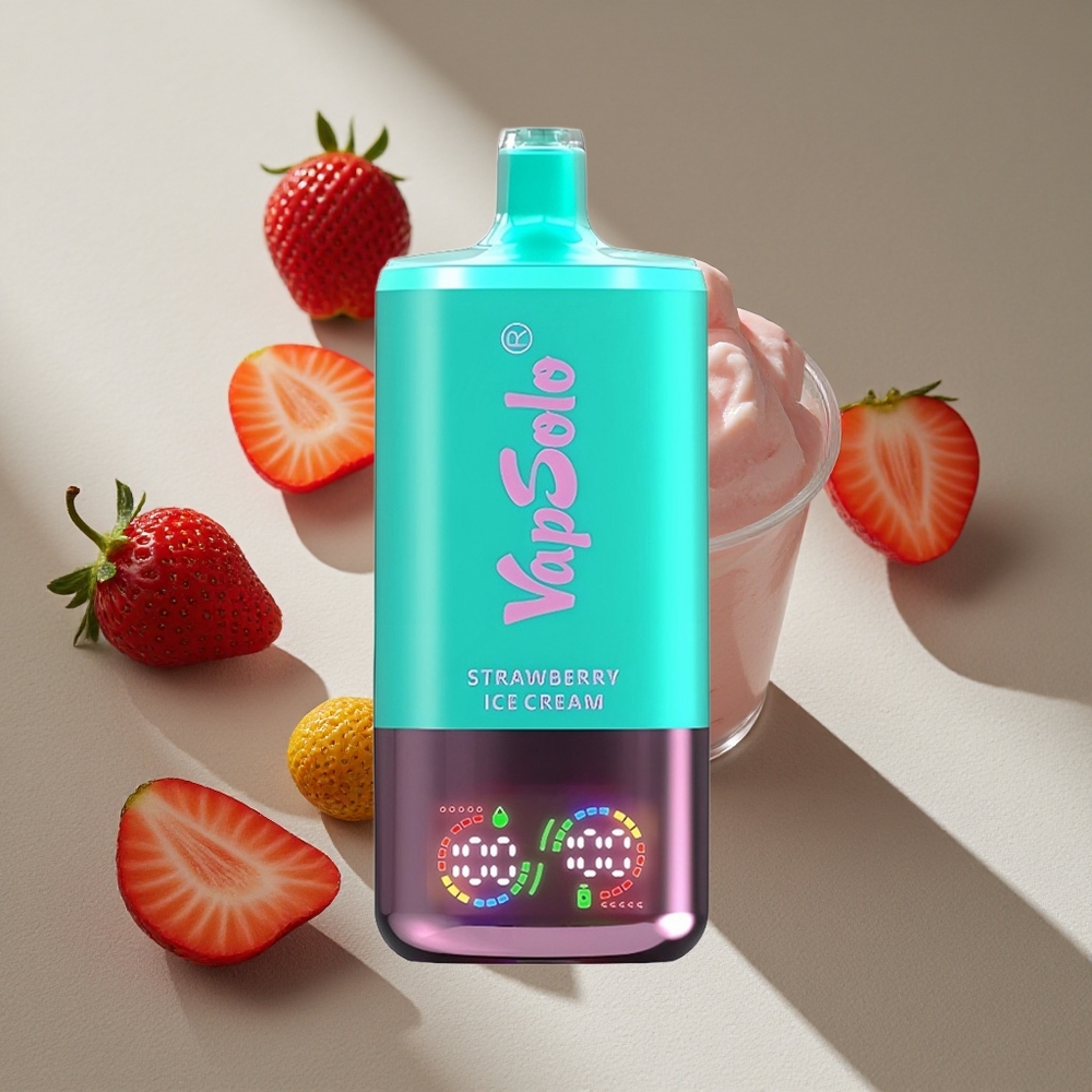 VapSolo Triple 30000 Puffs 40ml Strawberry Ice Cream Type-C Australia wholesale