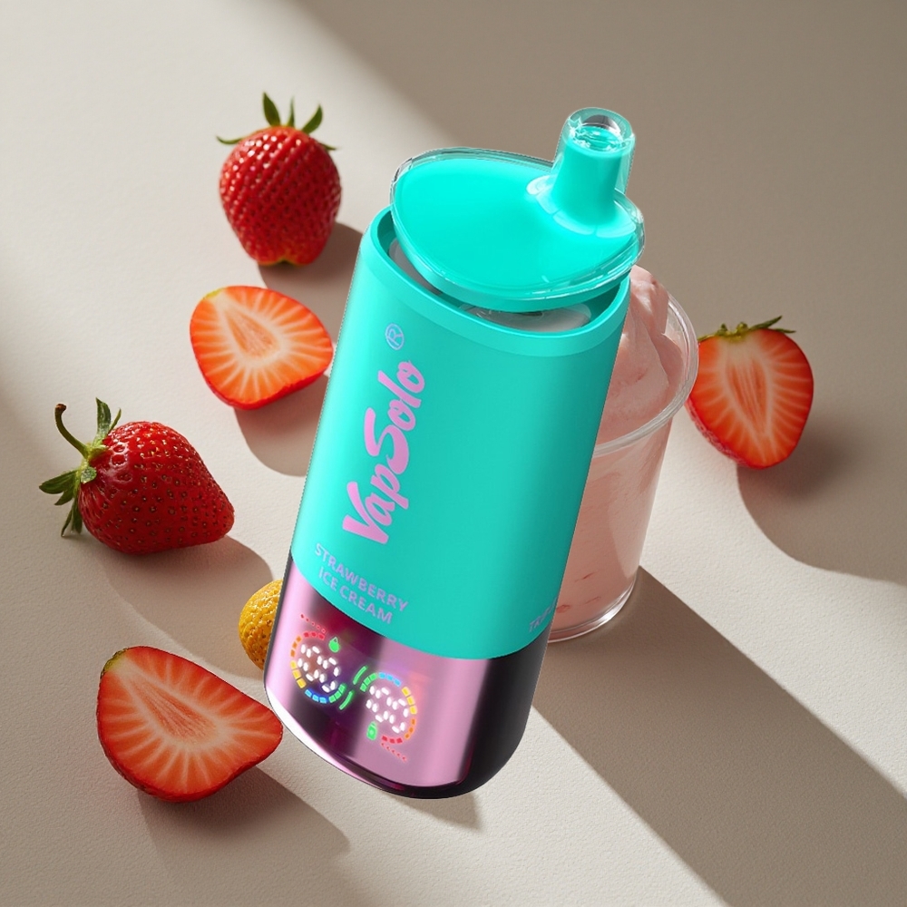 VapSolo Triple 30000 Puffs 40ml Strawberry Ice Cream Type-C Australia wholesale