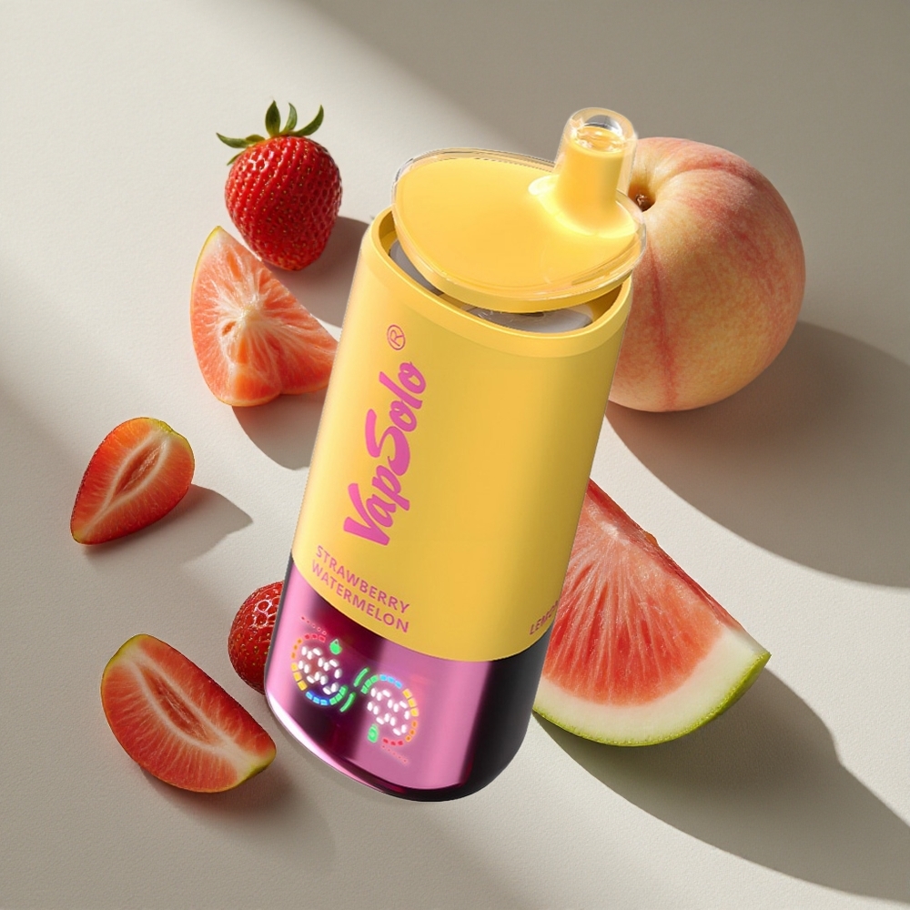VapSolo Triple 30000 Puffs Strawberry Watermelon & Lemon Peach 40ml Type-C Australia Wholesale