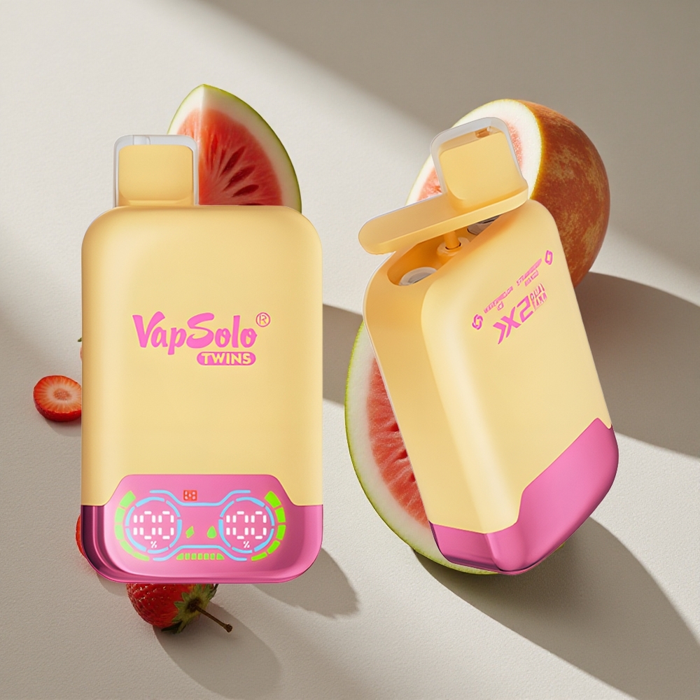 Vapsolo Twins 20000 Puffs Watermelon Ice & Strawberry Mango 40ml Type-C Australia wholesale