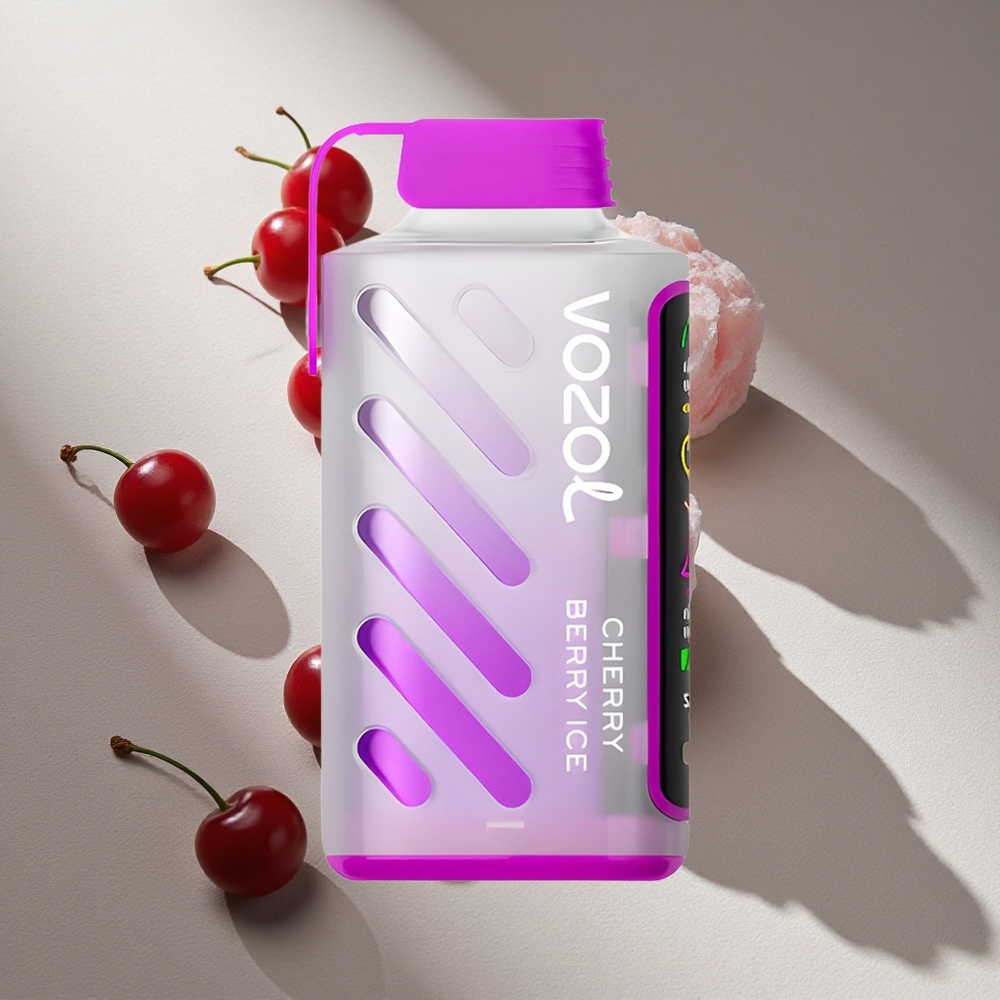 VOZOL Gear Power 20000 Puffs Cherry Berry Ice Dual Mesh Coil Full Screen Display Australia wholesale