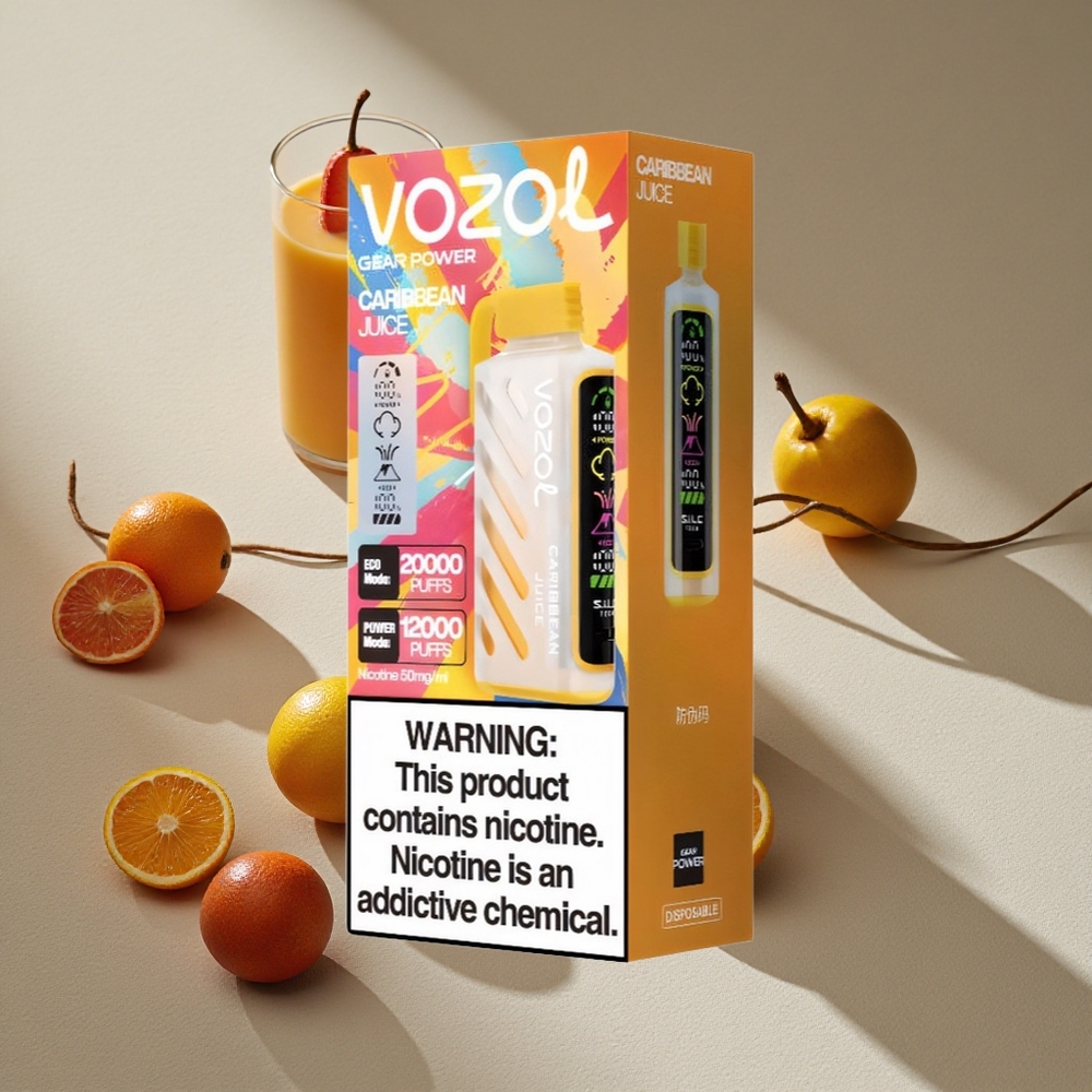 VOZOL Gear Power 20000 Puffs Dual Mesh Coil Caribbean Juice Australia wholesale