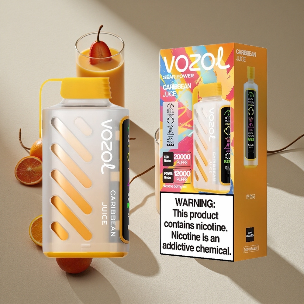 VOZOL Gear Power 20000 Puffs Dual Mesh Coil Caribbean Juice Australia wholesale