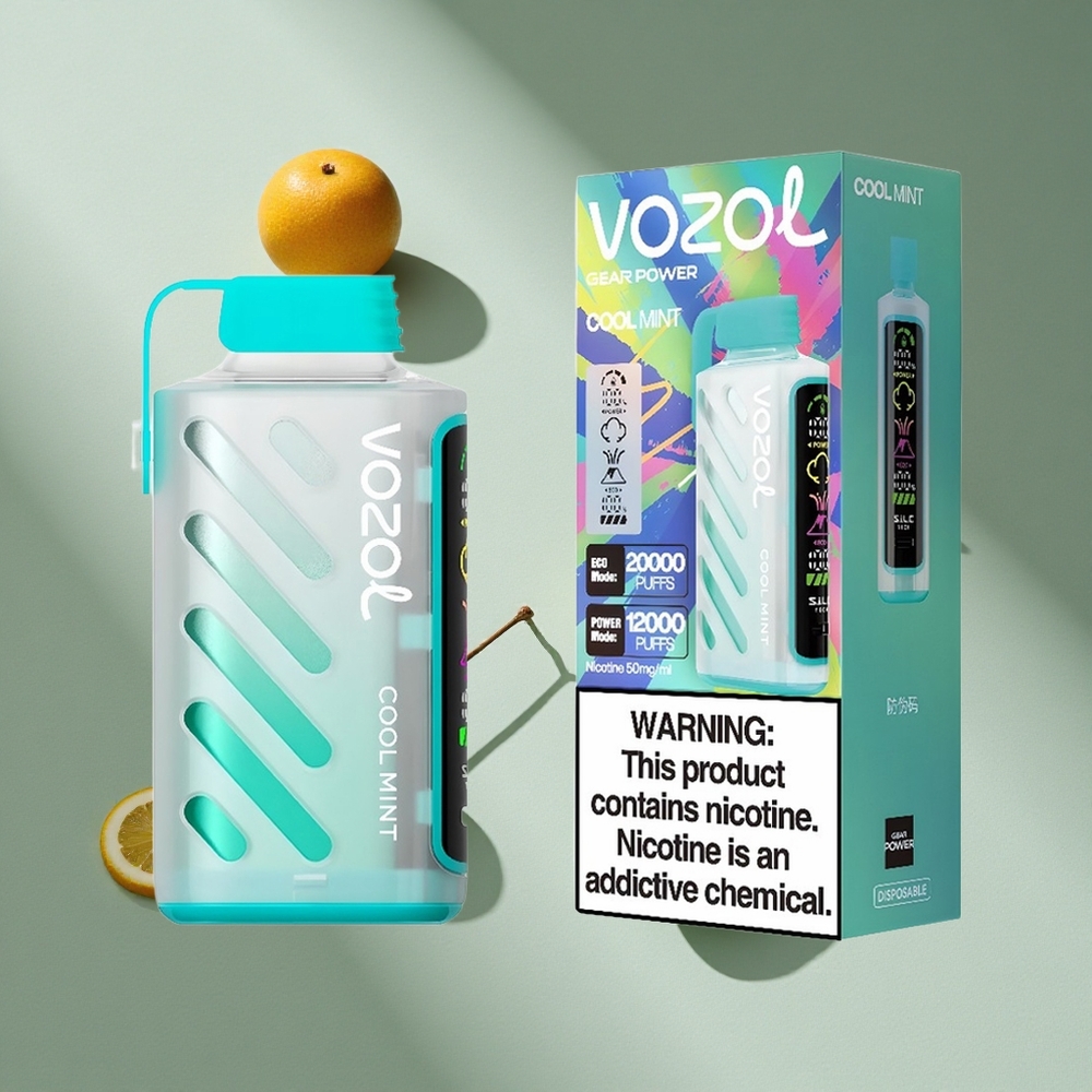 VOZOL Gear Power 20000 Puffs Dual Mesh Coil Cool Mint Australia wholesale