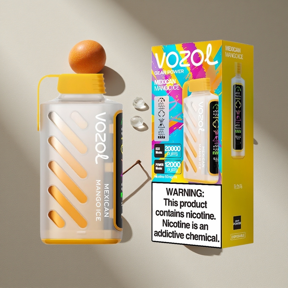 VOZOL Gear Power 20000 Puffs Mexican Mango Ice Dual Mesh Coil Full Screen Display Australia wholesale