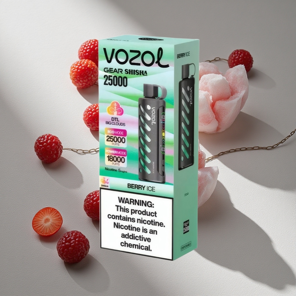 VOZOL Gear Shisha 25000 Puffs Berry Ice Dual Mesh Dual Modes Australia wholesale