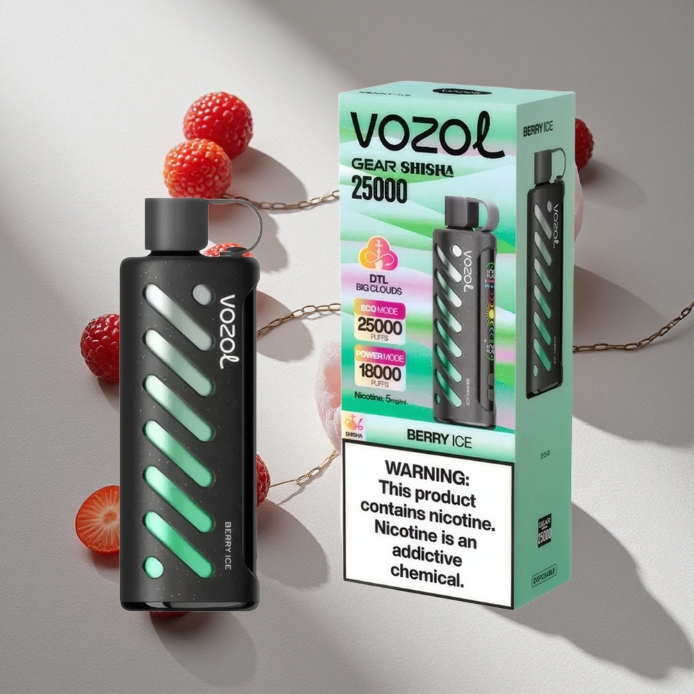 VOZOL Gear Shisha 25000 Puffs Berry Ice Dual Mesh Dual Modes Australia wholesale