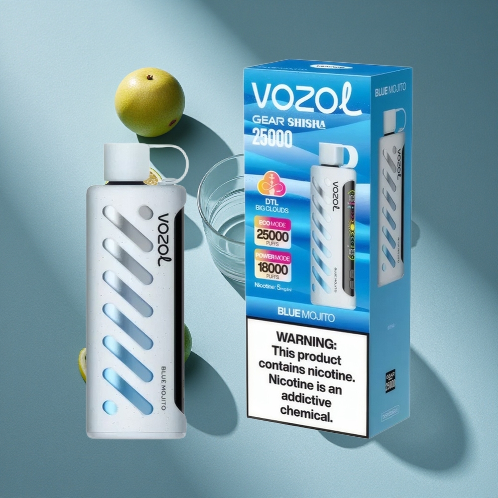 VOZOL Gear Shisha 25000 Puffs Blue Mojito Dual Mesh Dual Modes Australia wholesale