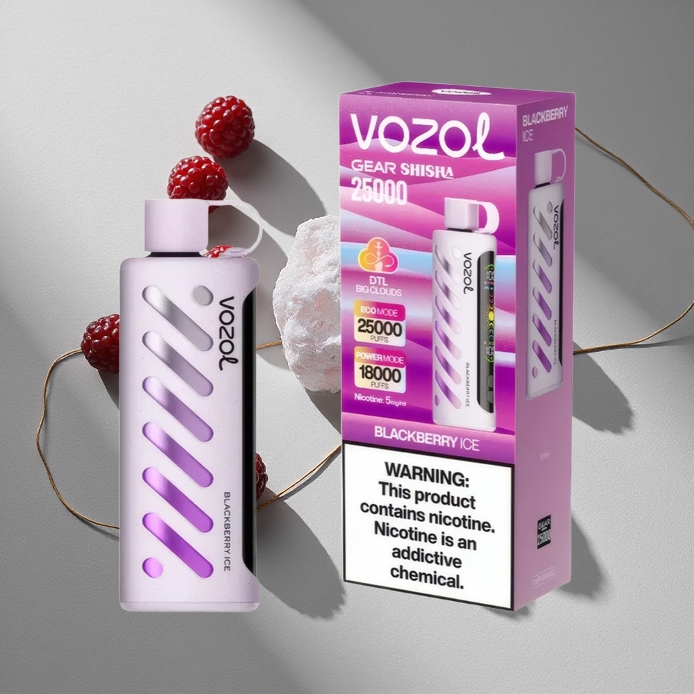VOZOL Gear Shisha 25000 Puffs Dual Mesh Dual Modes Blackberry Ice Australia wholesale