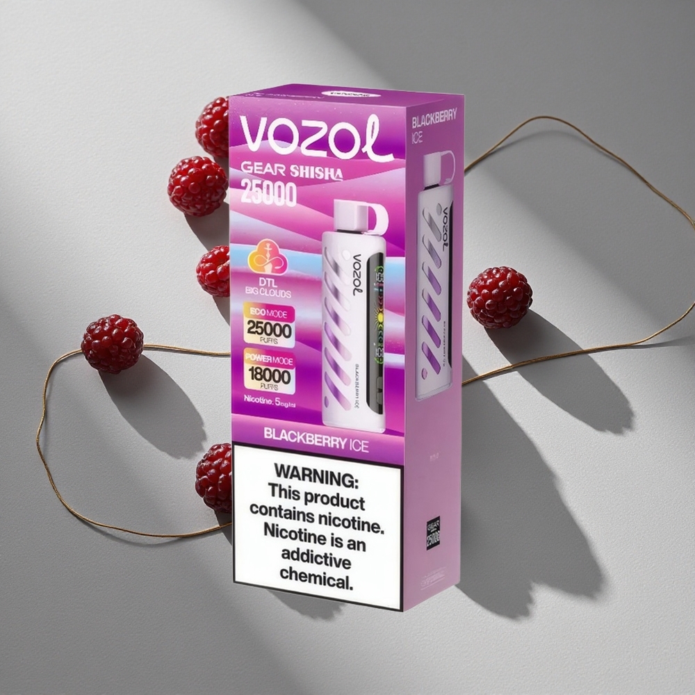 VOZOL Gear Shisha 25000 Puffs Dual Mesh Dual Modes Blackberry Ice Australia wholesale