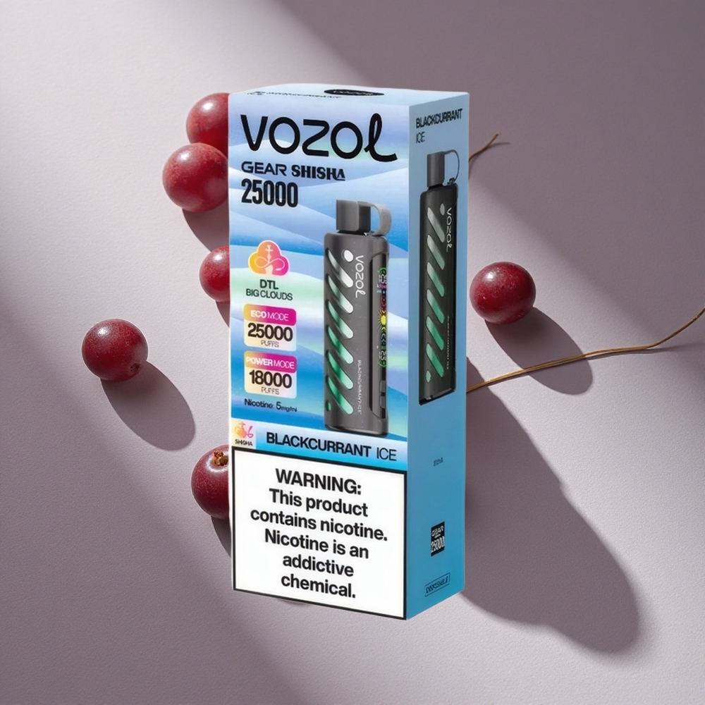 VOZOL Gear Shisha 25000 Puffs Dual Mesh Dual Modes Blackcurrant Ice Australia wholesale