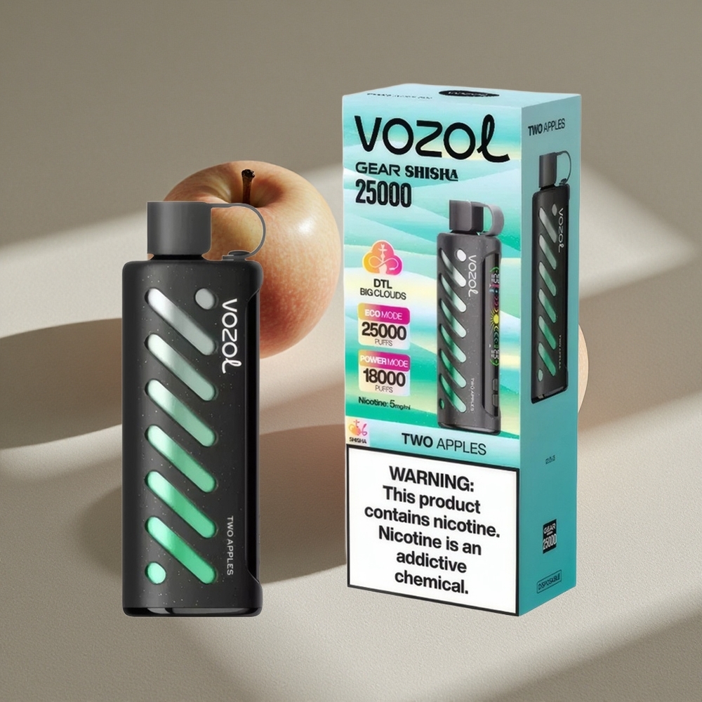 VOZOL Gear Shisha 25000 Puffs Dual Mesh Dual Modes Two Apples Australia wholesale