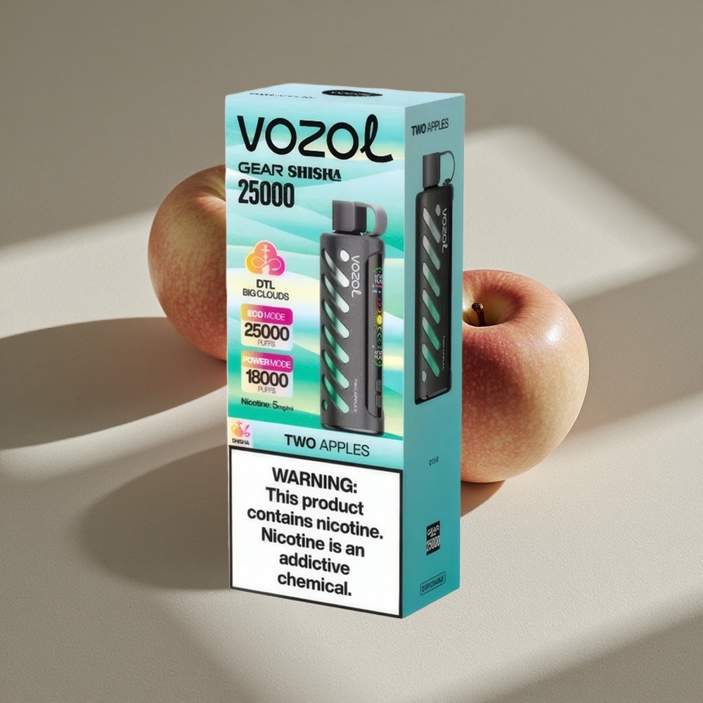 VOZOL Gear Shisha 25000 Puffs Dual Mesh Dual Modes Two Apples Australia wholesale