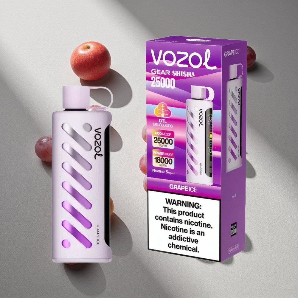 VOZOL Gear Shisha 25000 Puffs Grape Ice Dual Mesh Dual Modes Australia wholesale