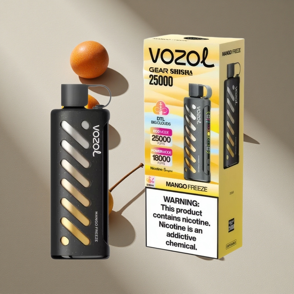 VOZOL Gear Shisha 25000 Puffs Mango Freeze Dual Mesh Dual Modes Australia wholesale