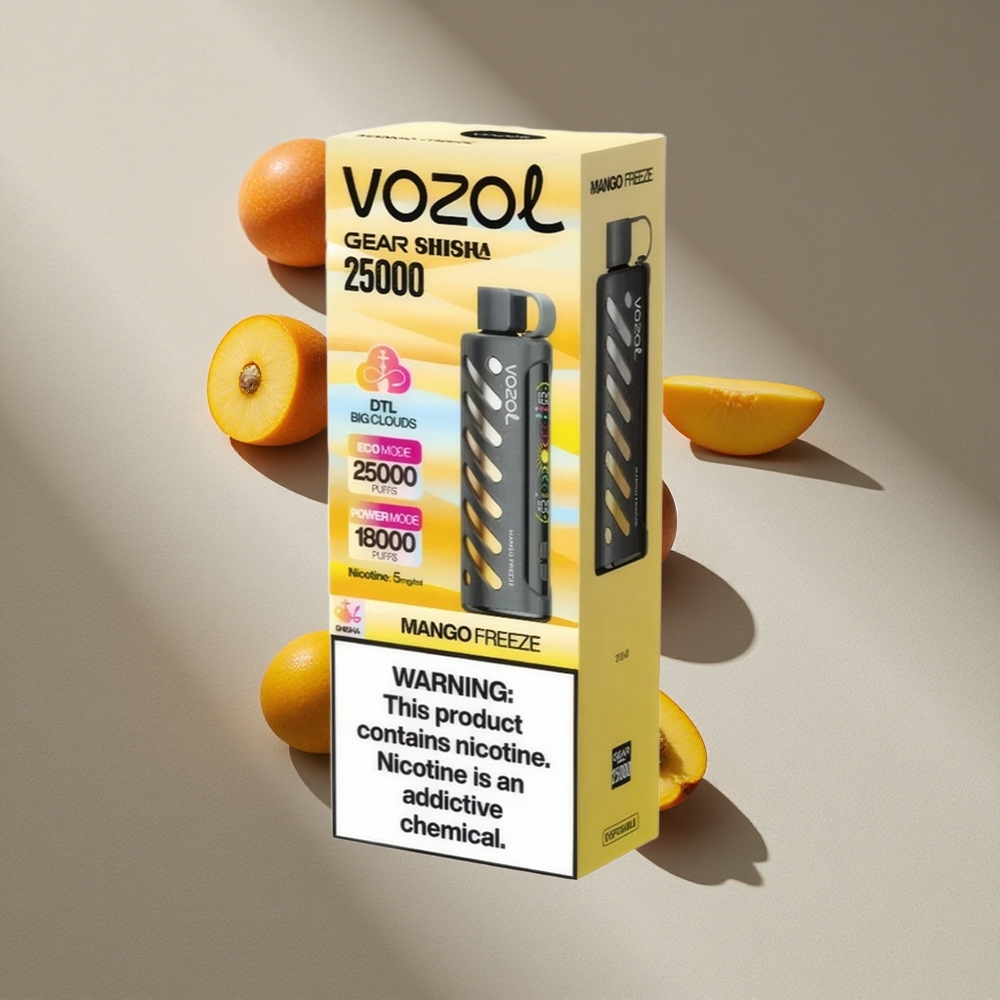 VOZOL Gear Shisha 25000 Puffs Mango Freeze Dual Mesh Dual Modes Australia wholesale