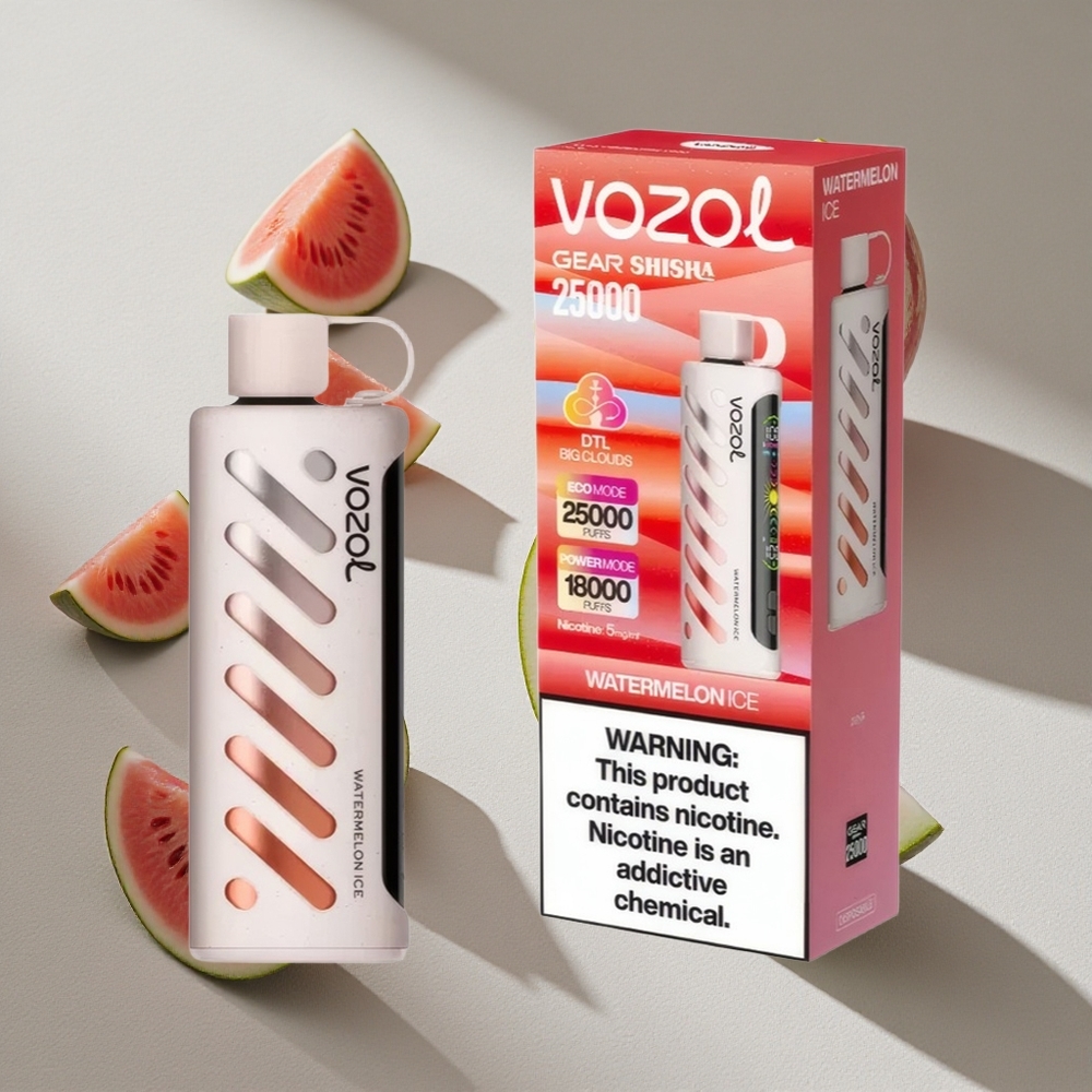 VOZOL Gear Shisha 25000 Puffs Watermelon Ice Dual Mesh Dual Modes Australia wholesale