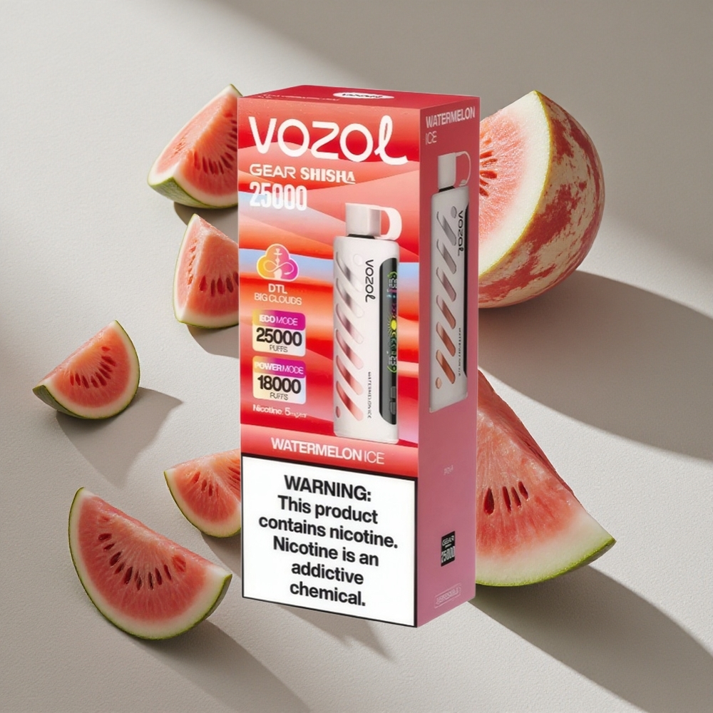 VOZOL Gear Shisha 25000 Puffs Watermelon Ice Dual Mesh Dual Modes Australia wholesale